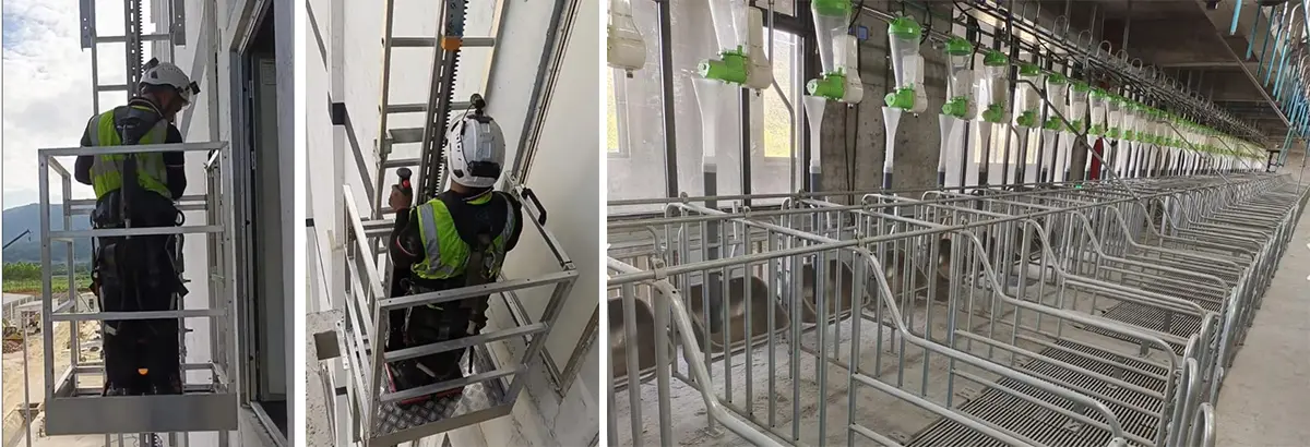 3S tower climber machine helps China Guangdong Wengyuan three-dimensional animal husbandry factory efficient lifting solutions.jpg