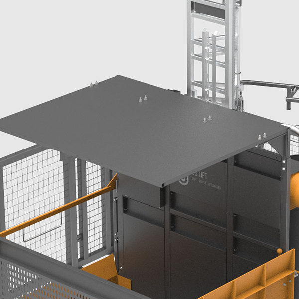 Falling object protection guarding plate