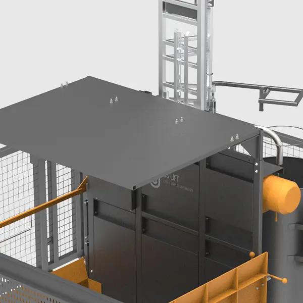 Falling object protection guarding plate