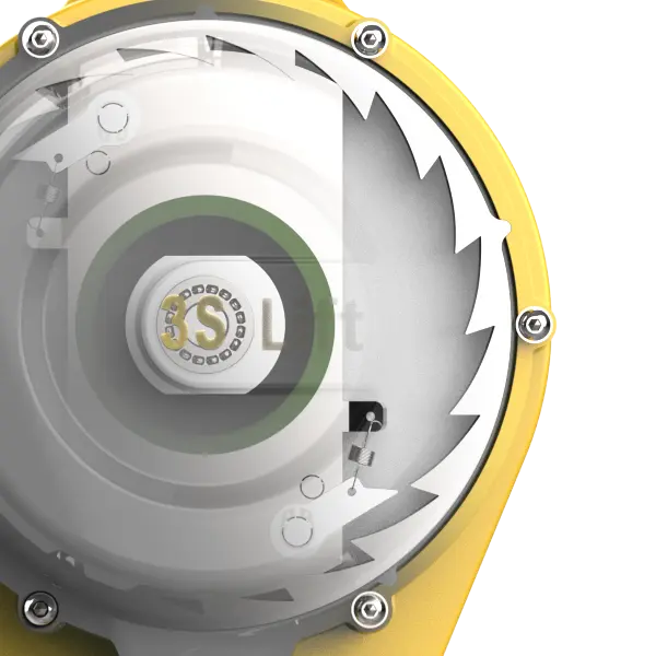 Internal and external fasteners: 316 stainless steel 