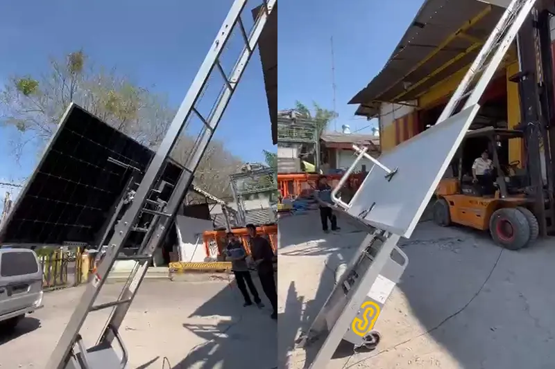 3S LIFT Ladder Hoist assists photovoltaic installation in Indonesia and provides efficient high-altitude safety improvement solutions